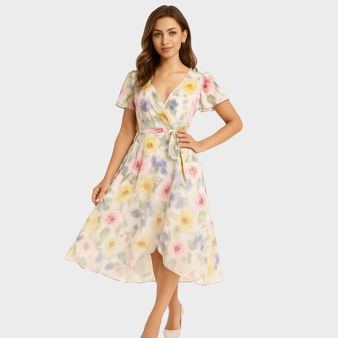 Sandra – Tiskana Haljina Do Koljena