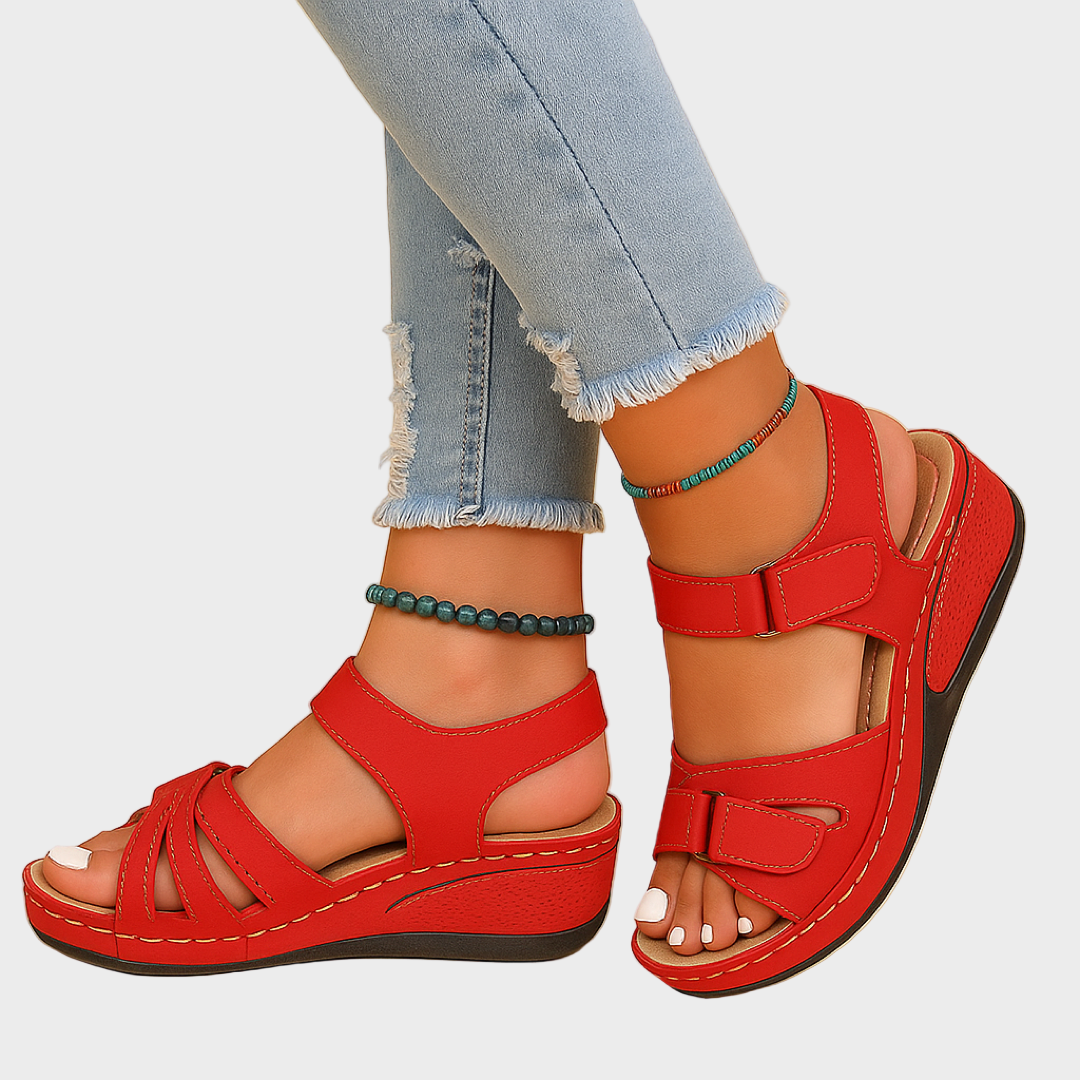 Matea – Kožne Sandale S Platformom