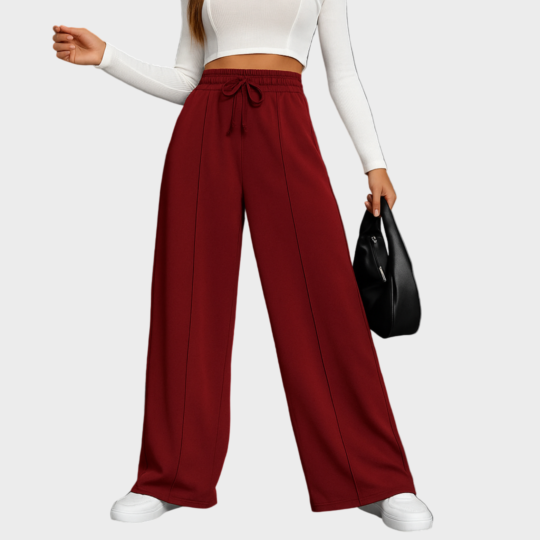 Mirela – Udobne Mekane Hlače Širokog Kroja