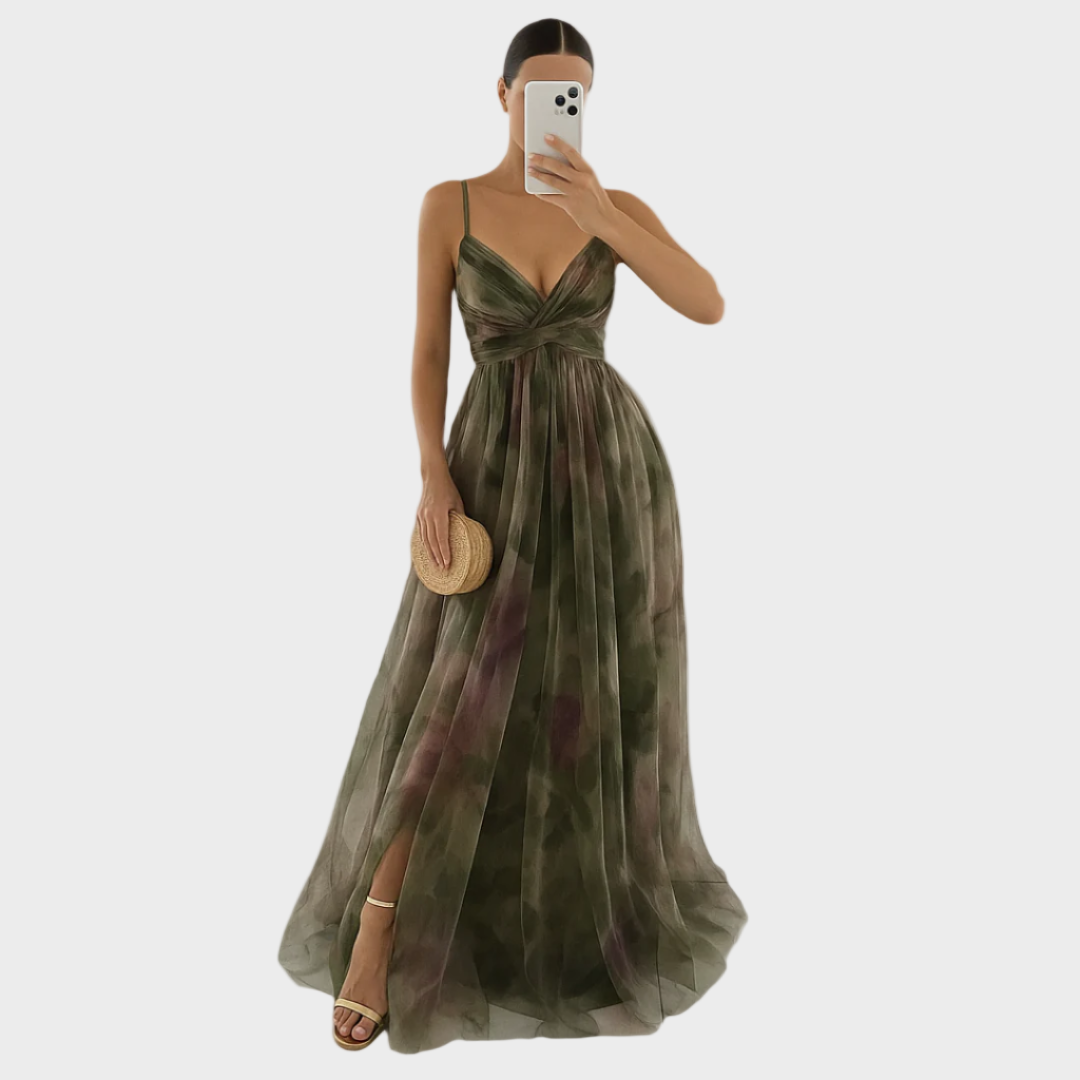 Antonija – Til Haljina S Drapiranim Izrezom