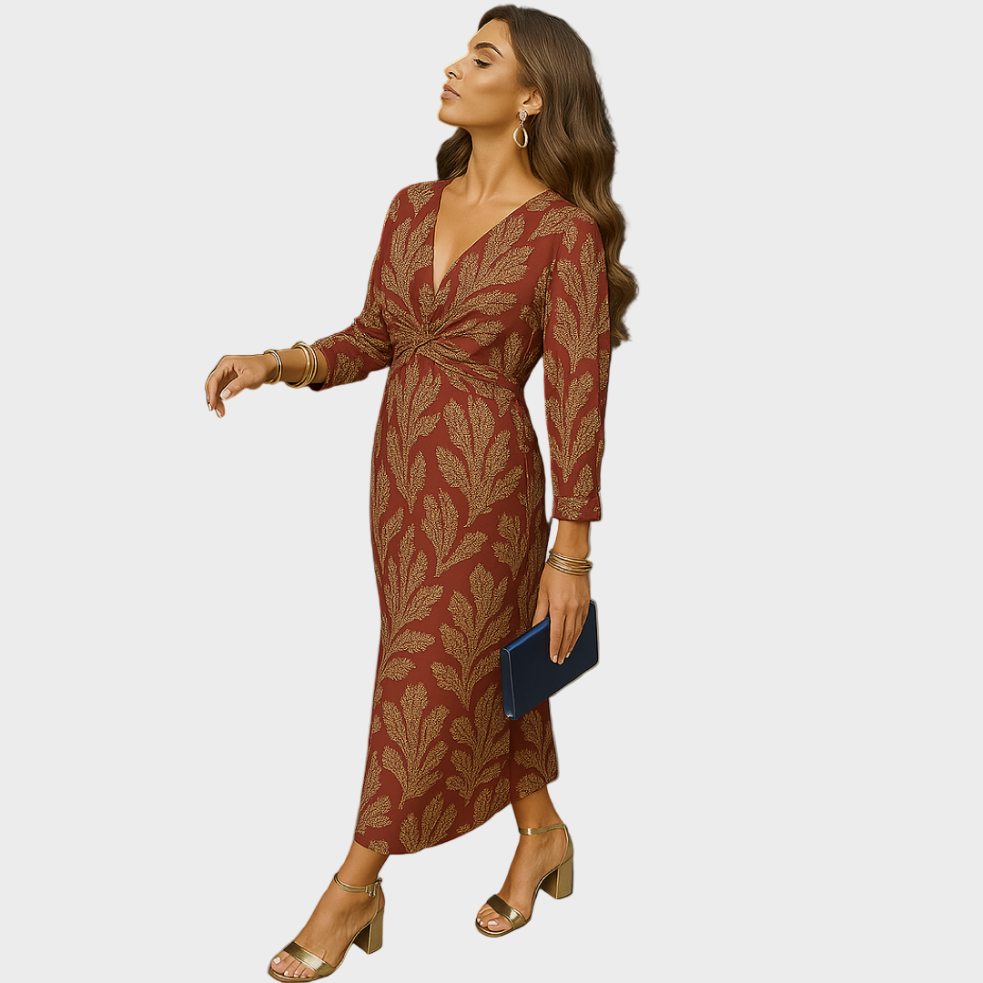 Jelena – Retro Haljina S Printom