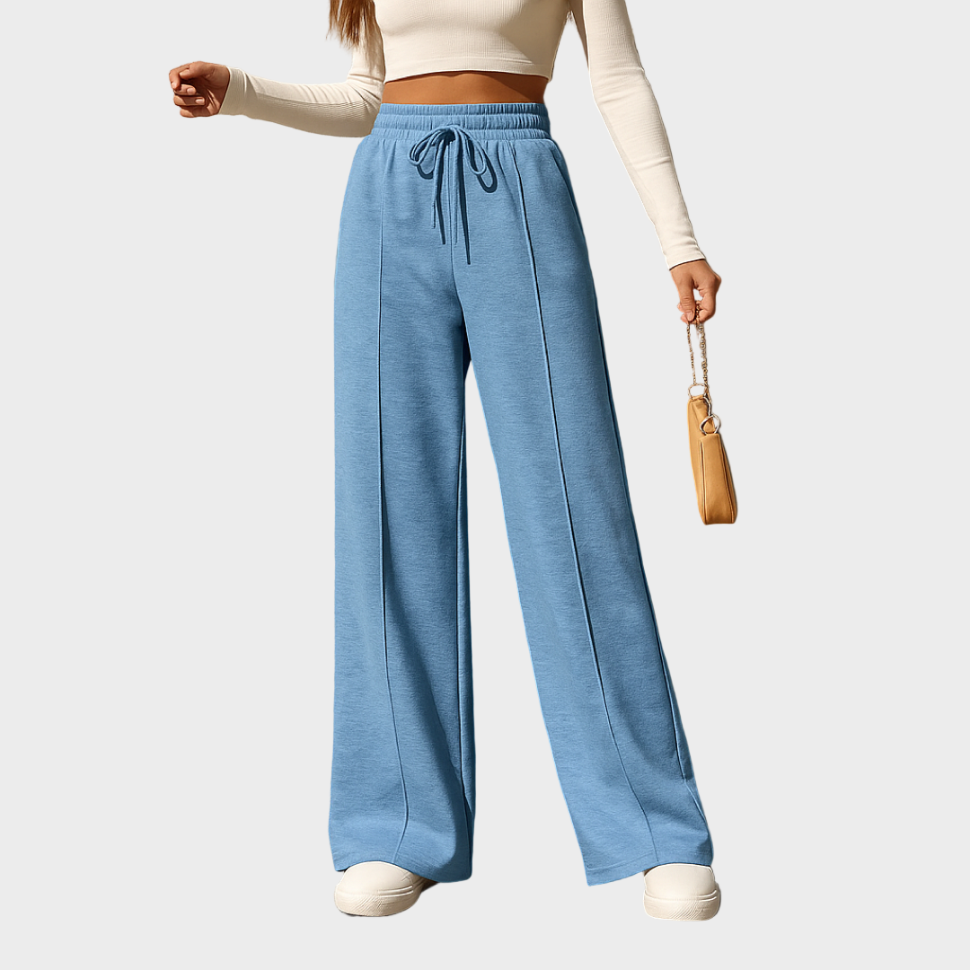 Mirela – Udobne Mekane Hlače Širokog Kroja