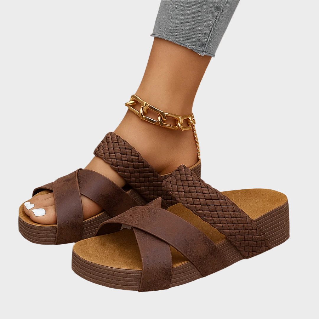 Ivana – Meke Trenzirane Kožne Sandale