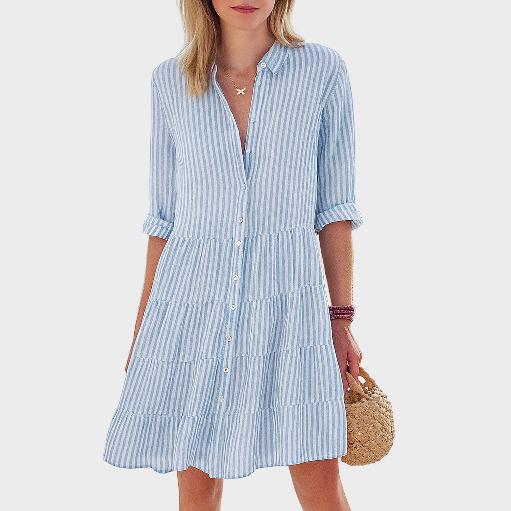 Anja – Košulja Sa Koralnim Prugama