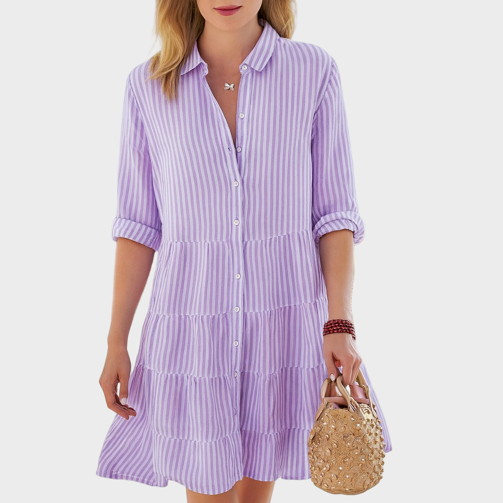 Anja – Košulja Sa Koralnim Prugama