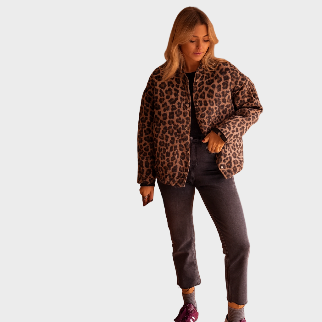 Ena – Jakna s leopard uzorkom