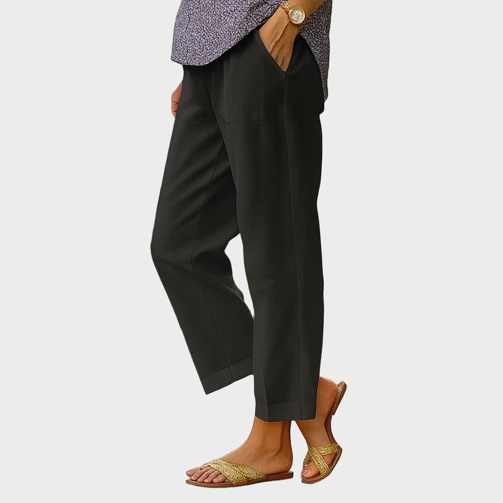 Nora – Lagane Prozračne Hlače Brisa Natural