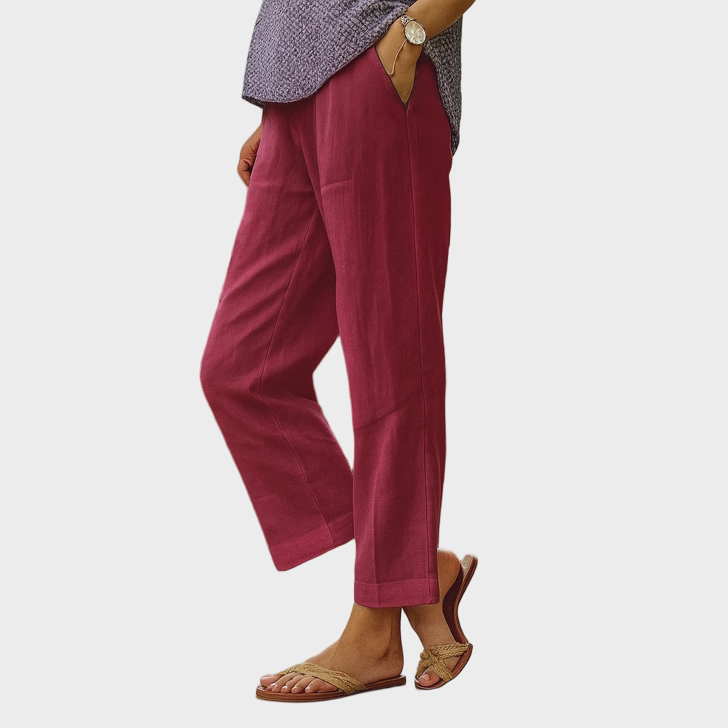 Nora – Lagane Prozračne Hlače Brisa Natural