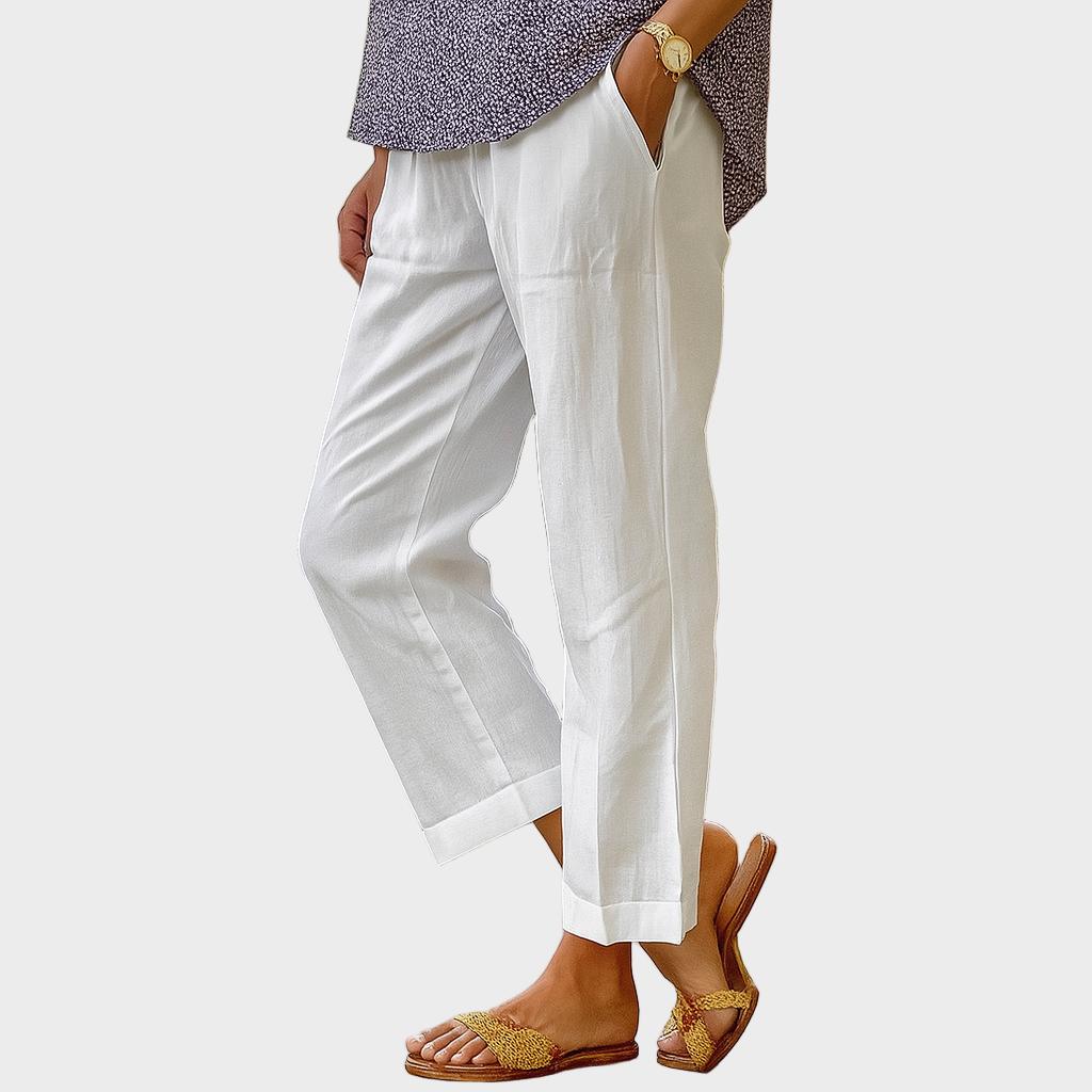 Nora – Lagane Prozračne Hlače Brisa Natural