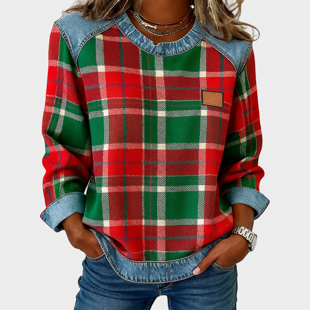 Elina – Karirana Ležerna Bluza