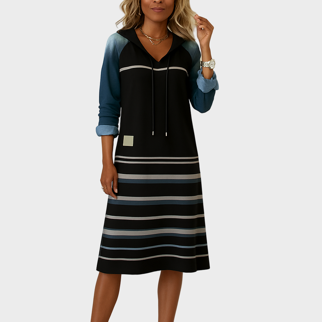 Mila – Ležerna Haljina s Kapuljačom