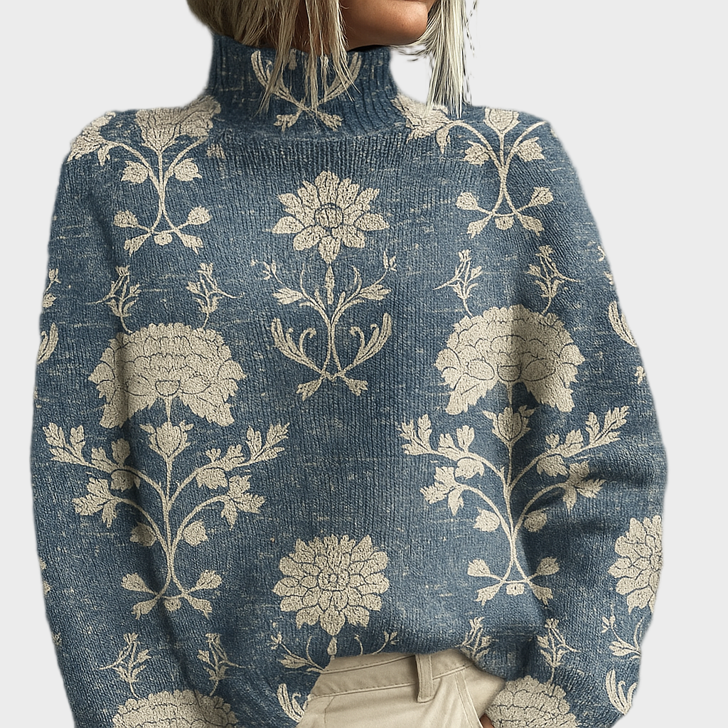 Lara – Pleteni Pulover s Vezom