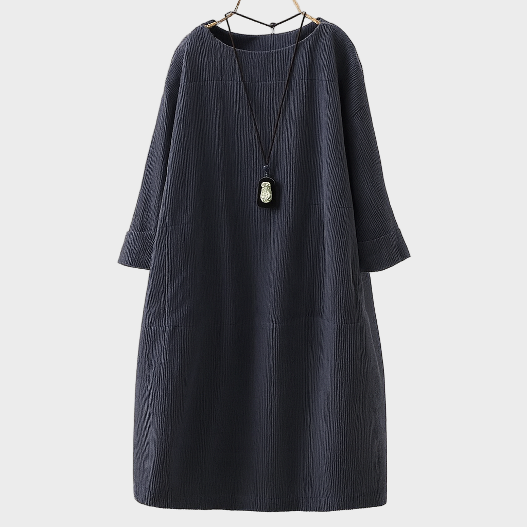 Sonja – Ležerna Lanena Haljina Prozračna