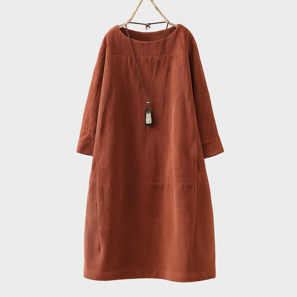 Sonja – Ležerna Lanena Haljina Prozračna