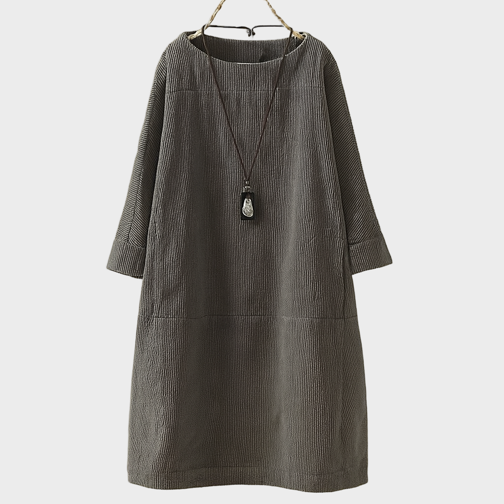 Sonja – Ležerna Lanena Haljina Prozračna