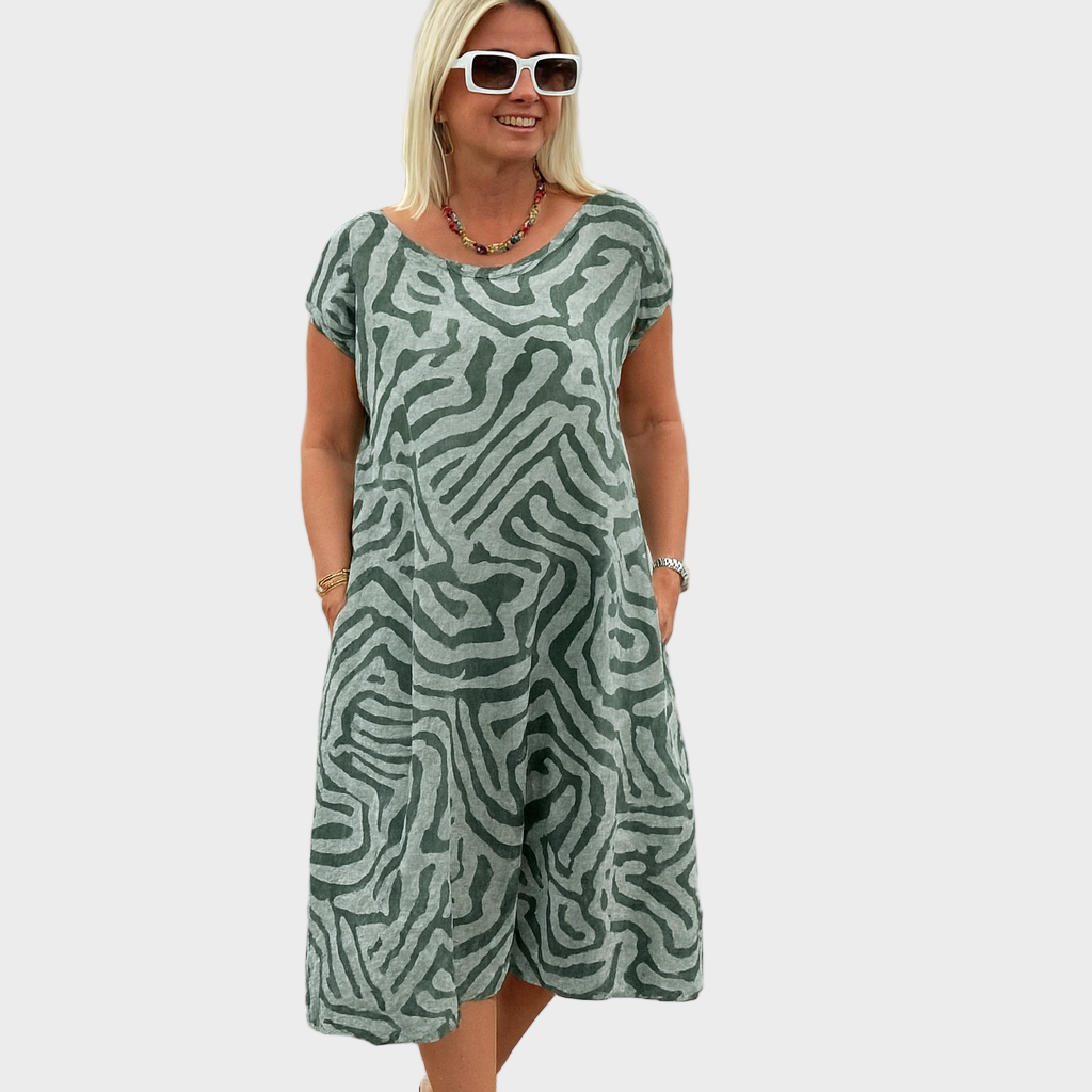 Ana – Midi Haljina Safari Chic