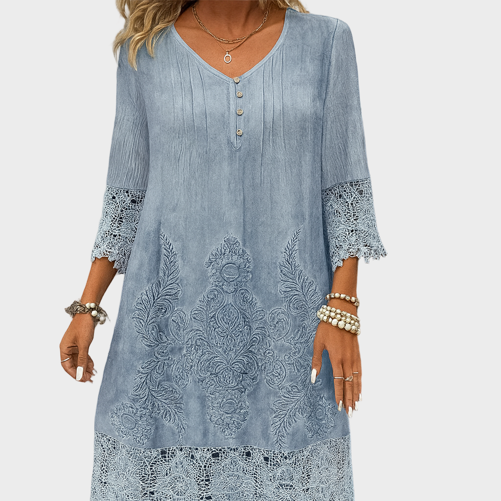 Dorotea – Boemska Čipasta Haljina Vintage