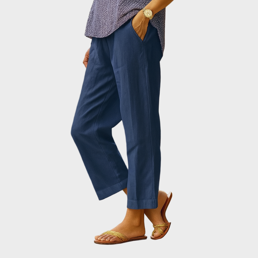 Nora – Lagane Prozračne Hlače Brisa Natural