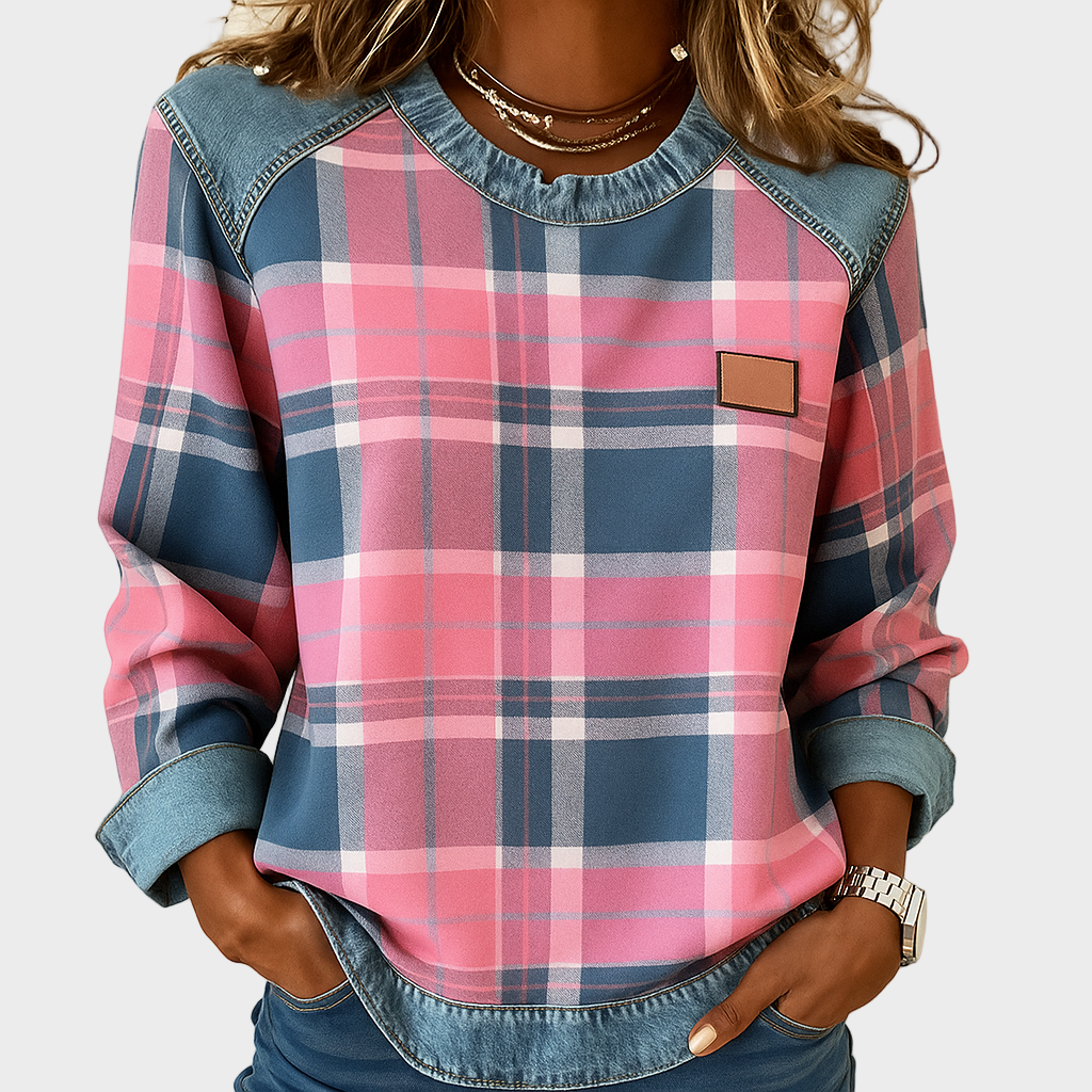 Elina – Karirana Ležerna Bluza