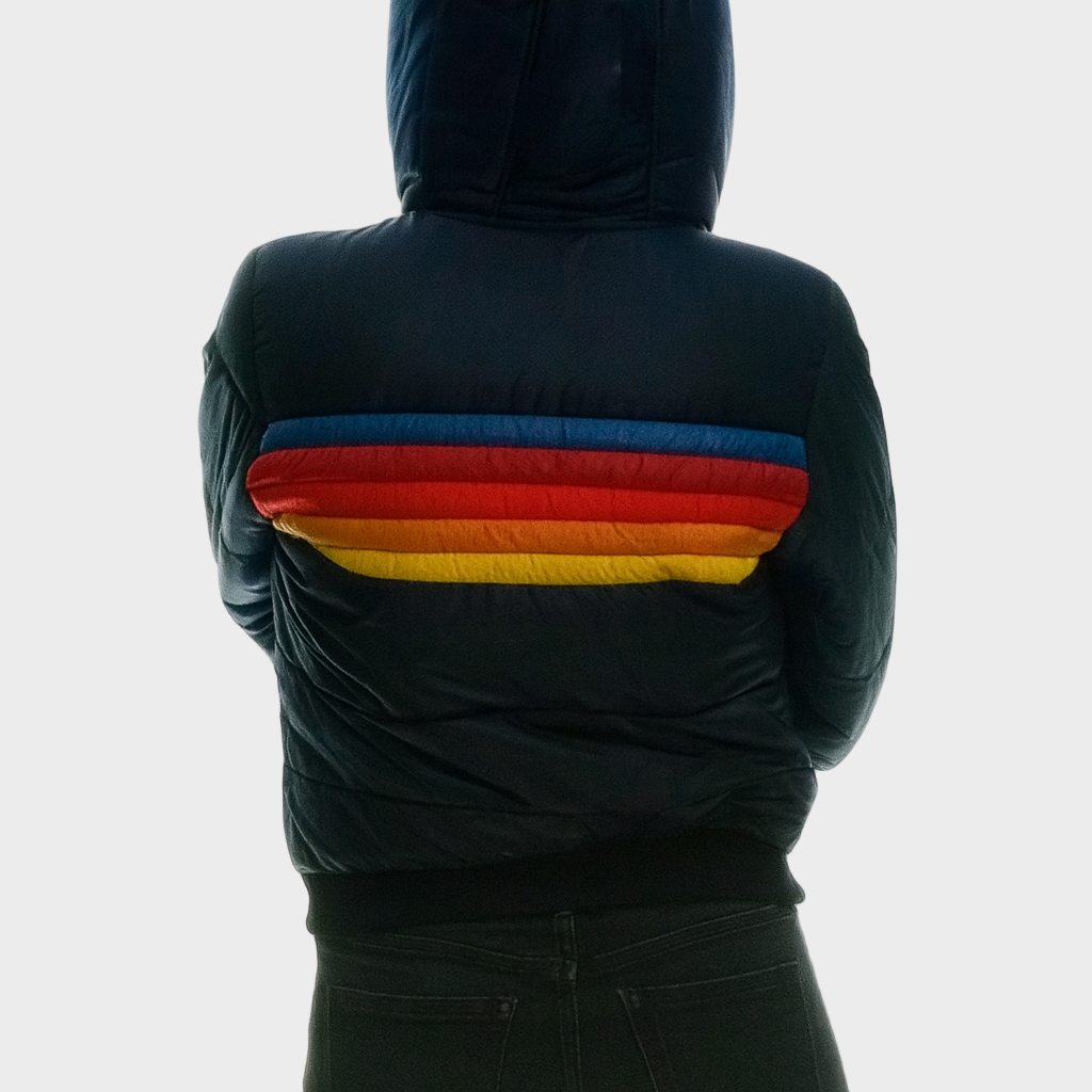 Milena – Višebojna retro štepana jakna