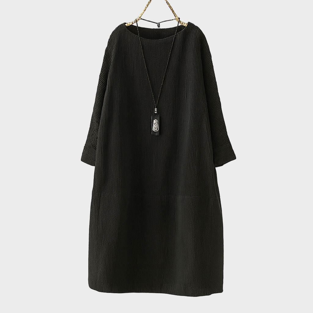 Sonja – Ležerna Lanena Haljina Prozračna