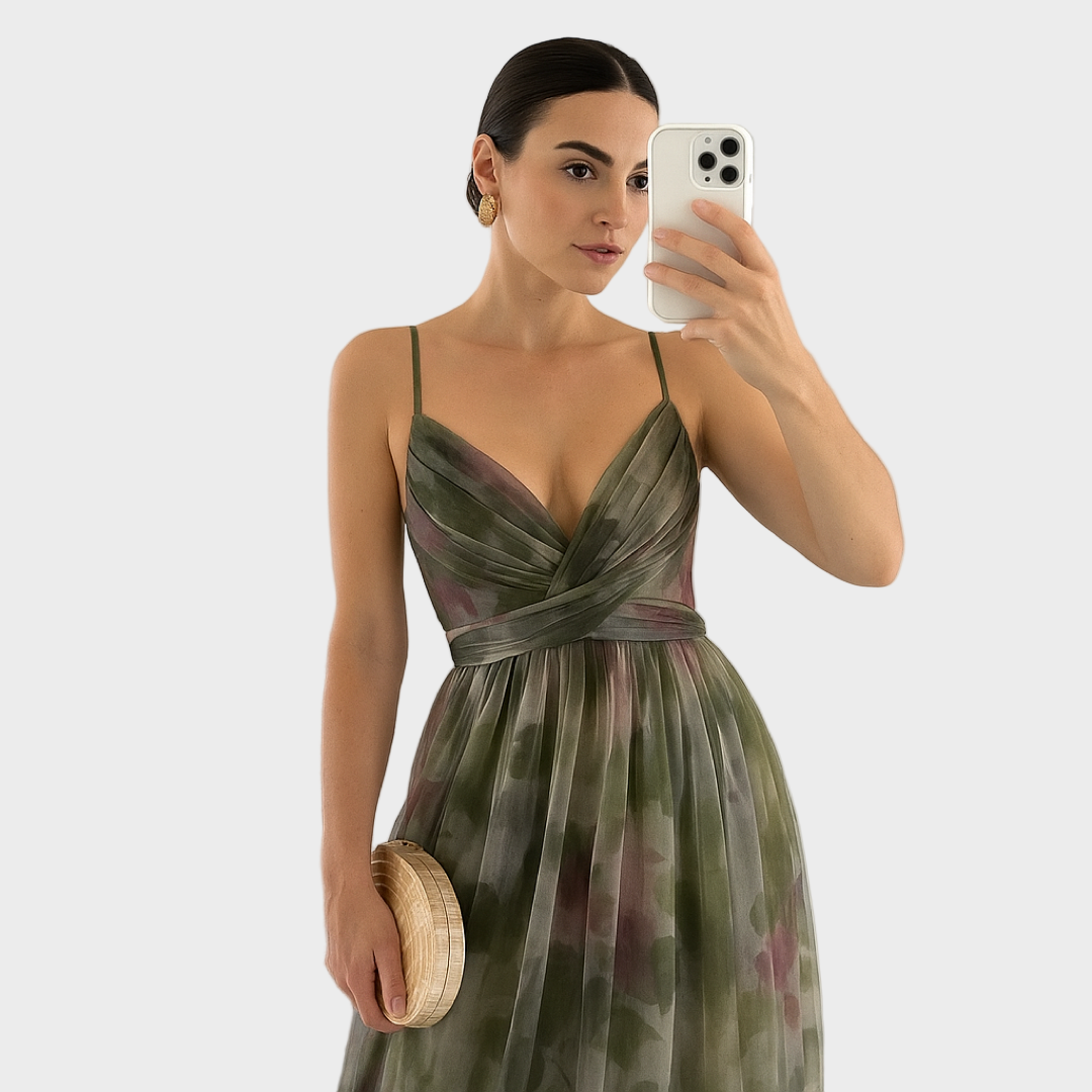 Antonija – Til Haljina S Drapiranim Izrezom