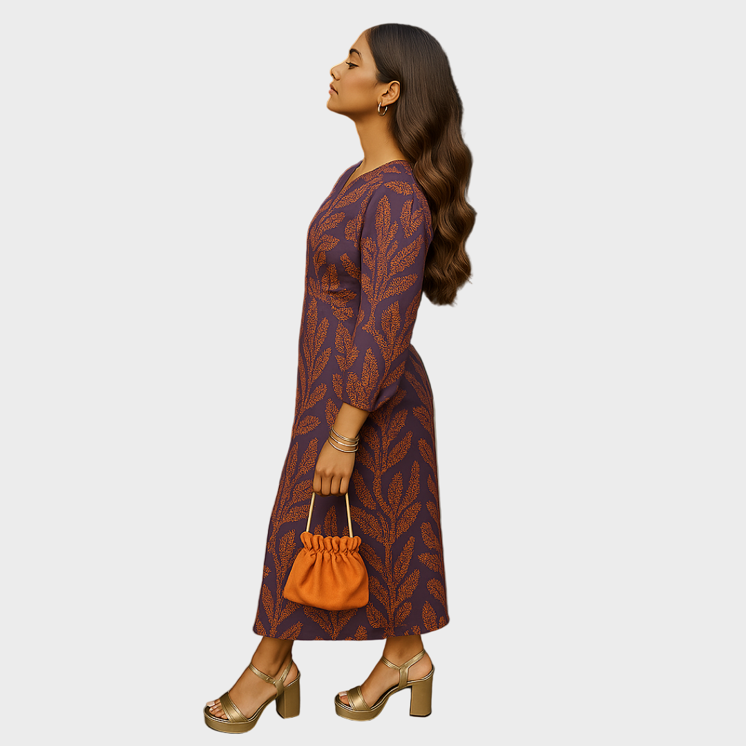 Jelena – Retro Haljina S Printom