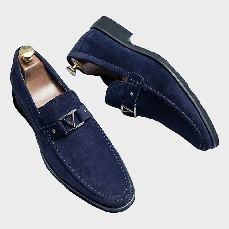 Leon – Crne kožne mokasice