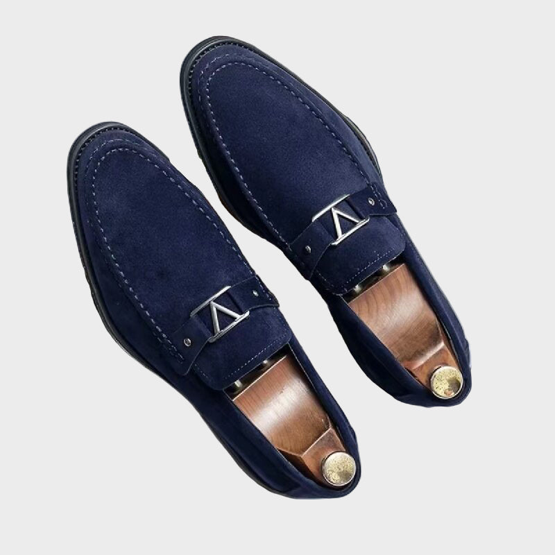 Leon – Crne kožne mokasice