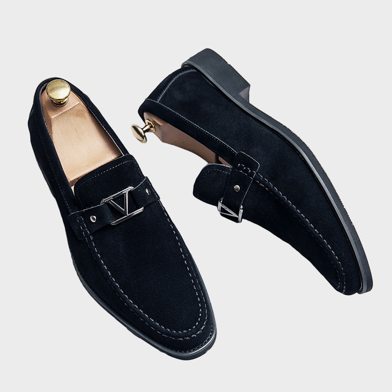 Leon – Crne kožne mokasice