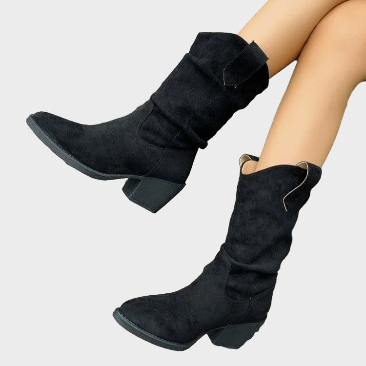 Karmen – Elegantne Nubuk Čizme