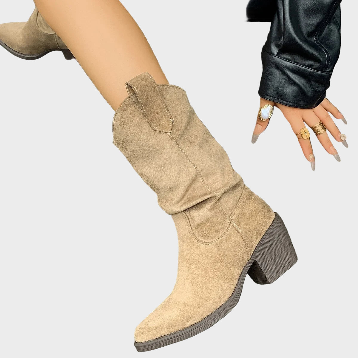 Karmen – Elegantne Nubuk Čizme