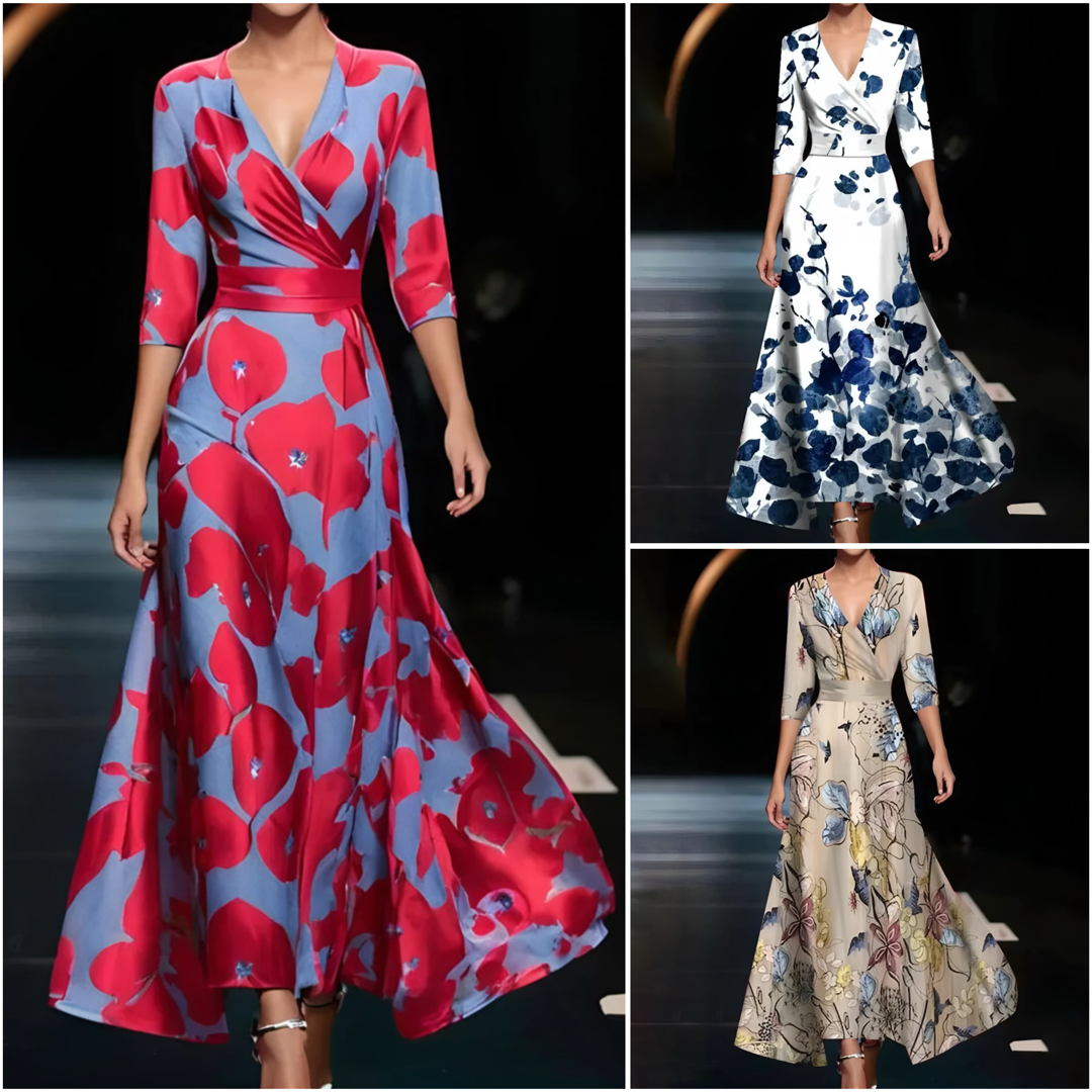 Sandra – Svilena bluza s V-izrezom