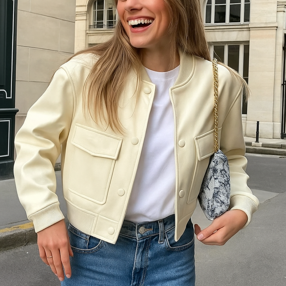 Ema – Lagana Kremasta Bomber Jakna