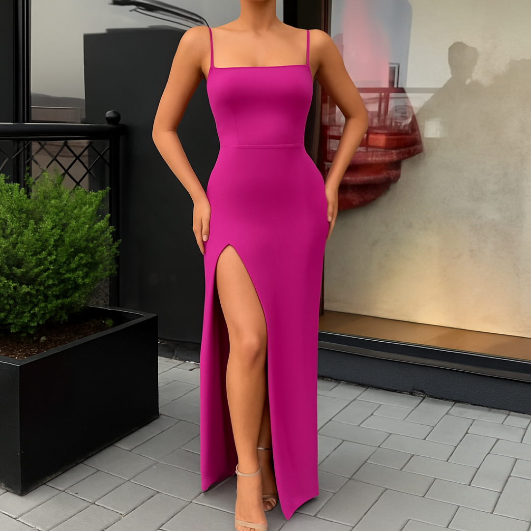 Ivana – Elegantna Svilena Večernja Haljina