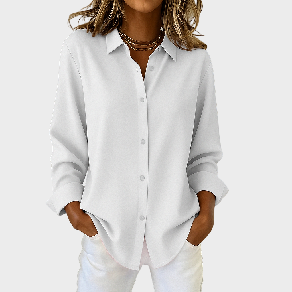 Sara – Klasična Košulja s Dugim Rukavima