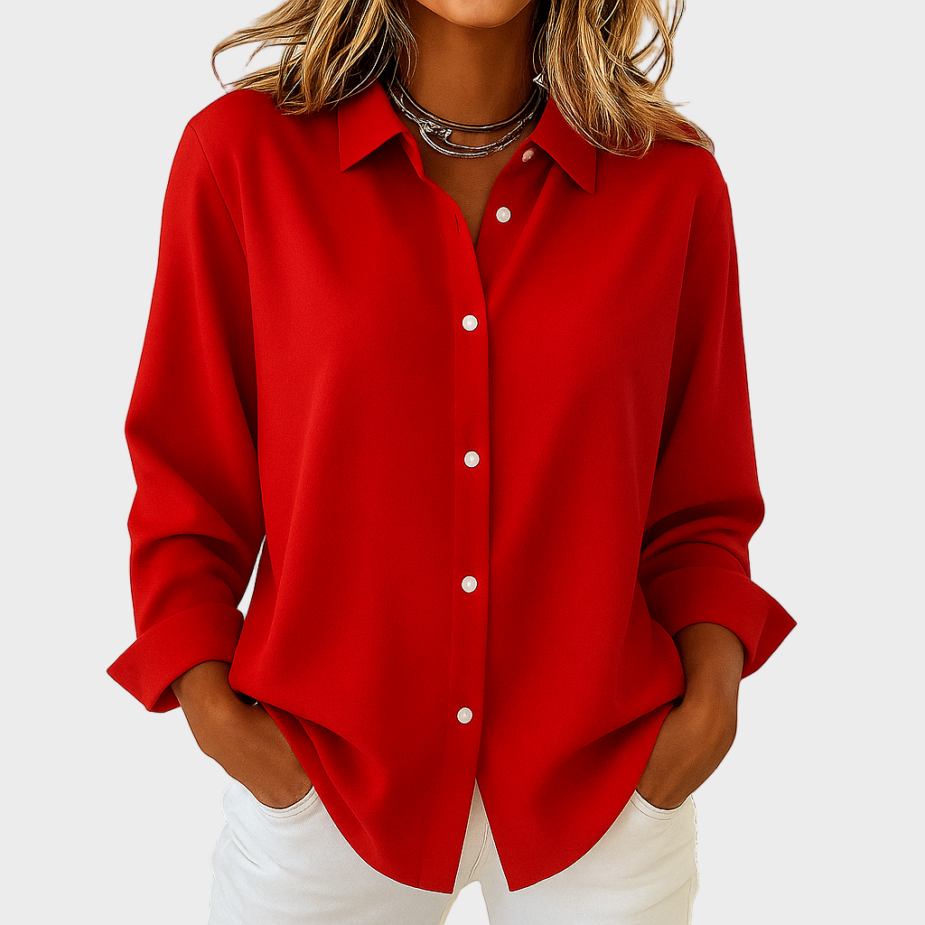 Sara – Klasična Košulja s Dugim Rukavima