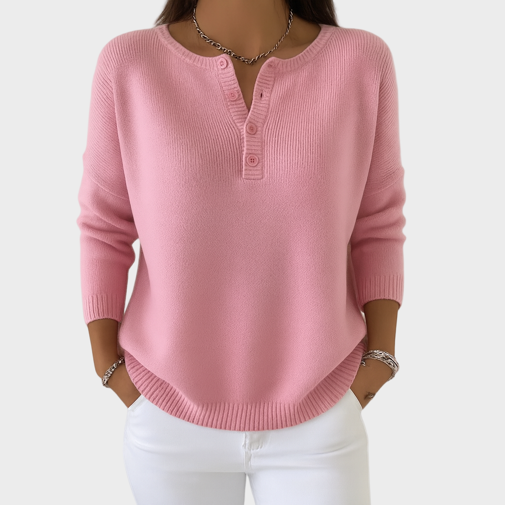 Marija – Pleteni Pulover s Gumbima