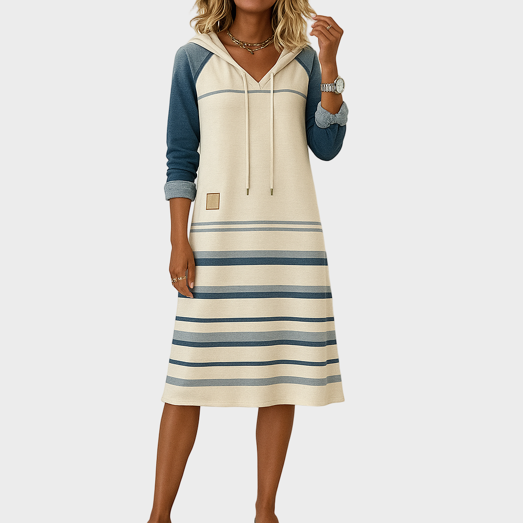 Mila – Ležerna Haljina s Kapuljačom