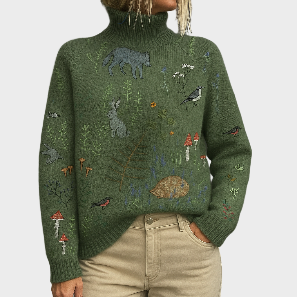 Lara – Pleteni Pulover s Vezom