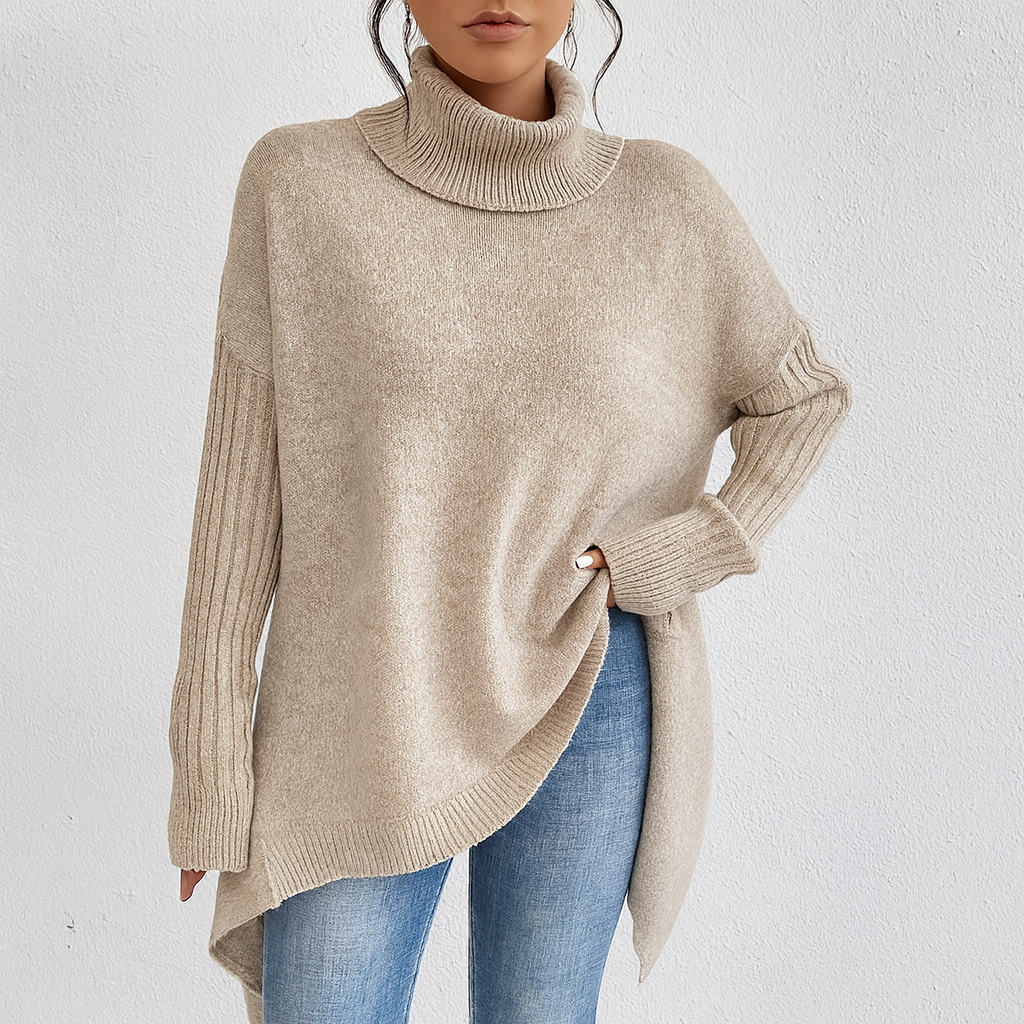 Tina – Udobna Oversized Dolčevita