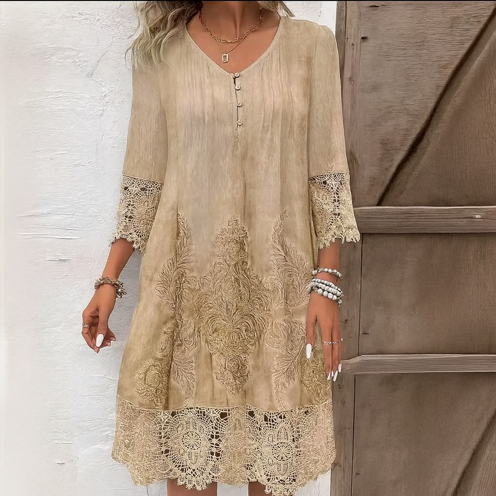 Dorotea – Boemska Čipasta Haljina Vintage
