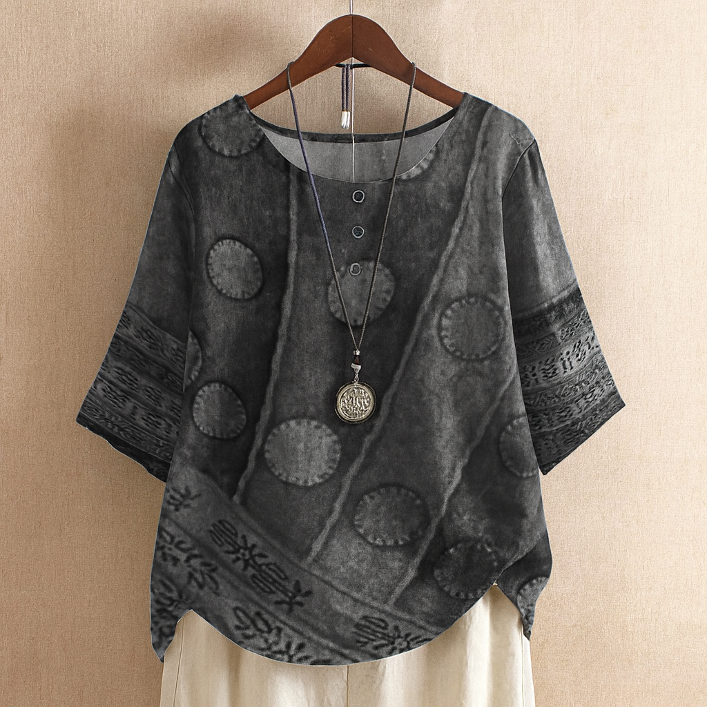 Ana – Bluza Boemska Geometrijskog Uzorka