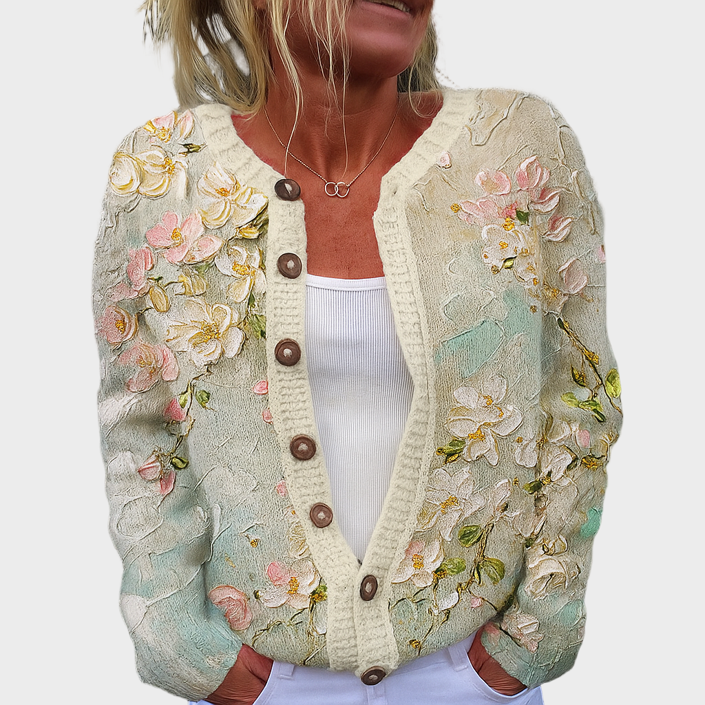 Mila – Elegantni Pleteni Kardigan