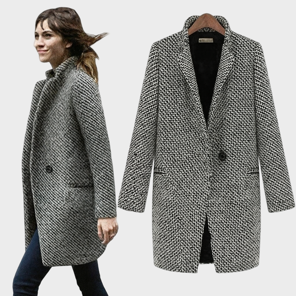 Nina – Klasičan Kaput s Uzorkom