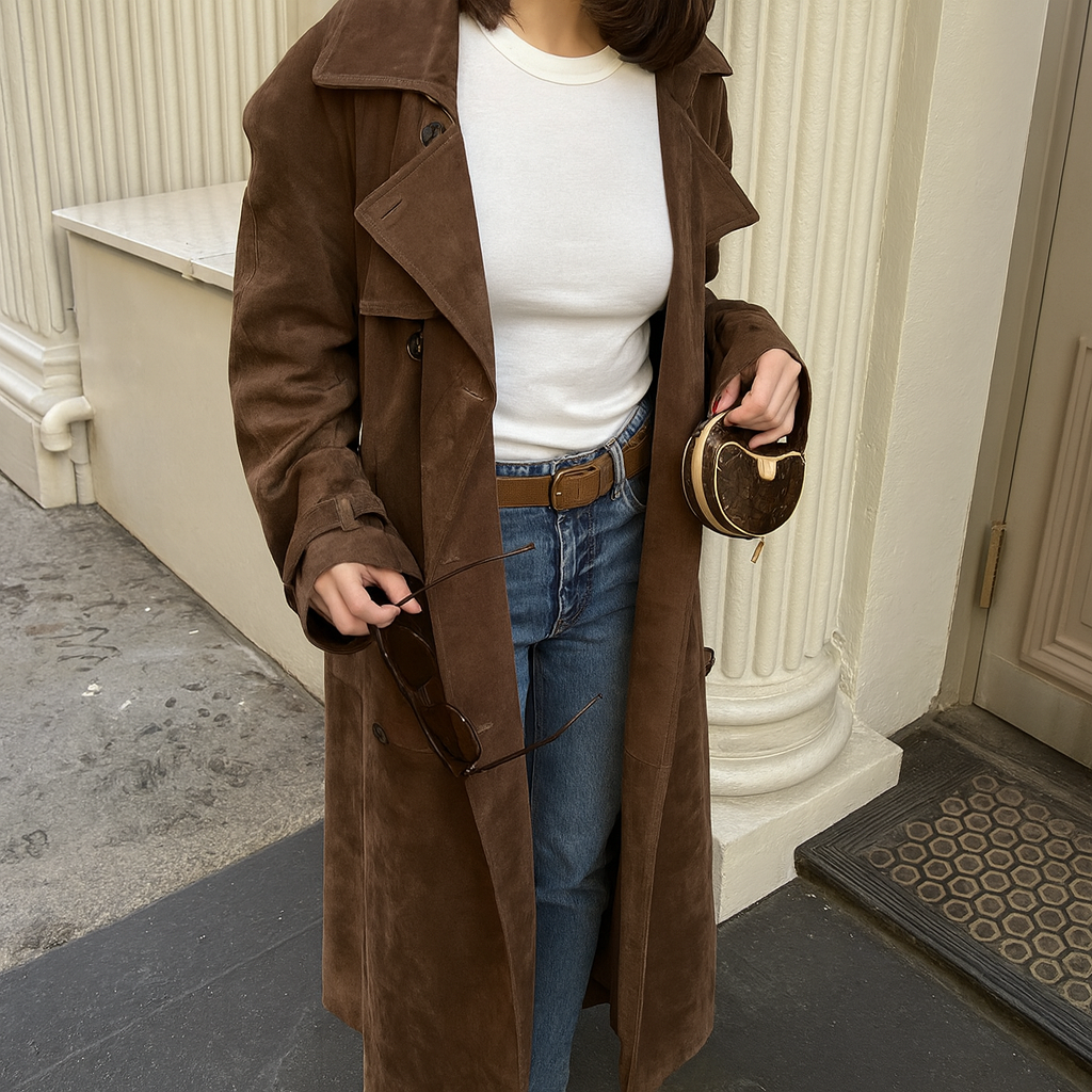Nevena – Suede Kaput