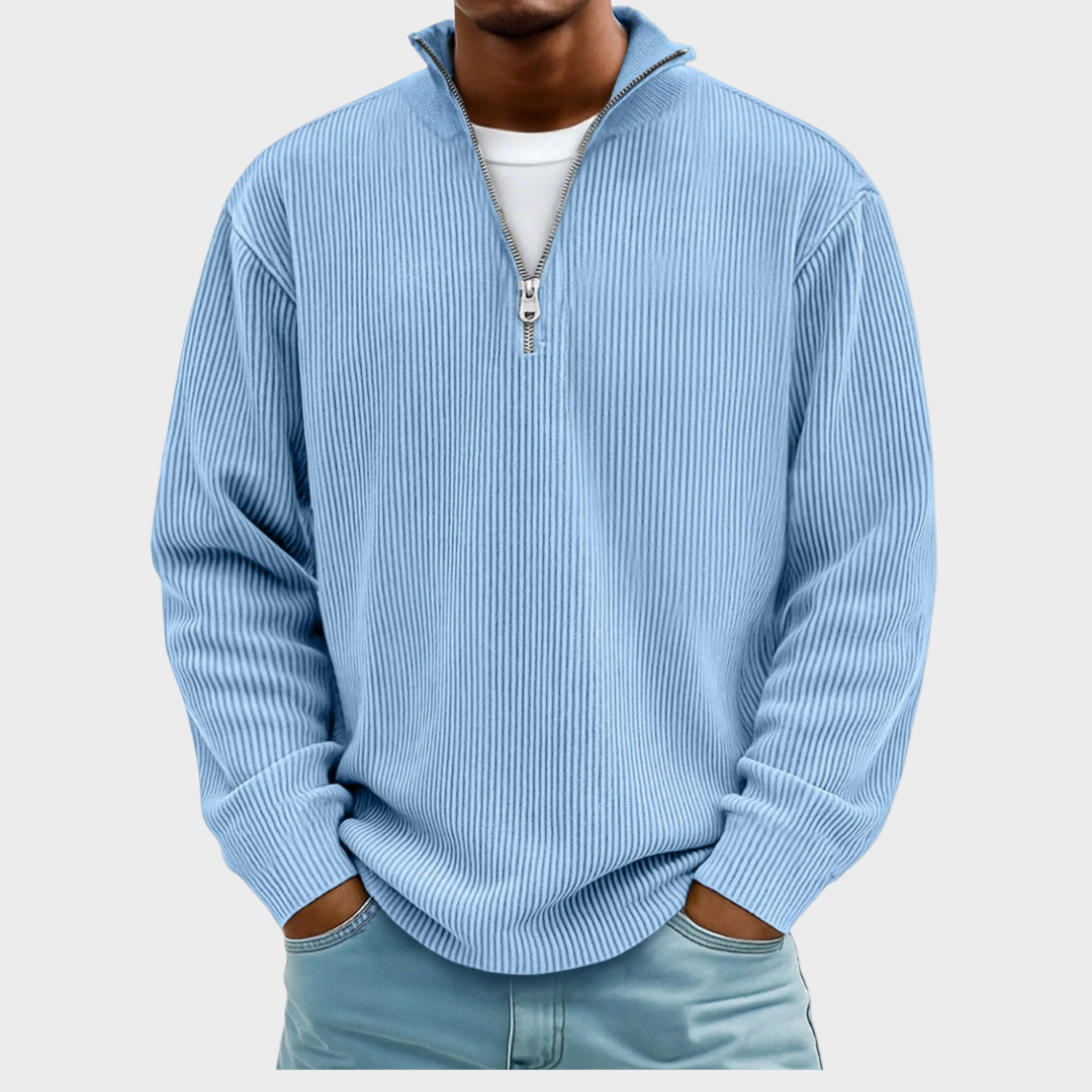 Luka – Ležerni Pulover s Patentnim Zatvaračem