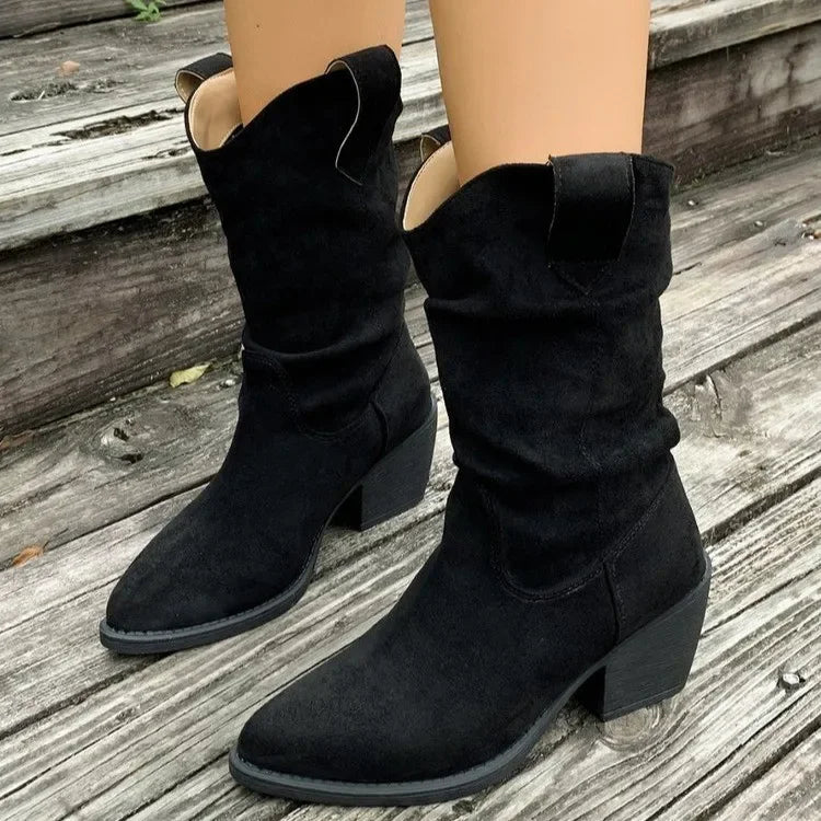 Karmen – Elegantne Nubuk Čizme